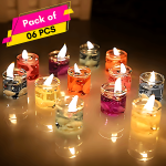 Cute Little Glass Jelly Candles set of 6pcs - Candle - Image 2