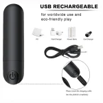 G Spot Bullet Vibrator Nipple Clitoris Stimulator USB Rechargeable for Travel Vaginal Anal Massager Adult Sex Toys for Women - Image 2