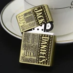mancis korek api gas isi ulang logo Jack D murah zipo style lighter - Image 3