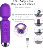 SANJIANKE Mini Vibration for Women, Sex Toy Vibrator Wall, 8 x 20 Modes, Massage Stick for Women Sex, Vibrator Small Dildo, Waterproof Clitoris Stimulator, for Sex Toy Couples, Extreme (Purple) - Image 8