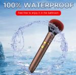 2-in-1 Discreet Vibrator & Face Massager – Hidden in Stylish Makeup Brush Design for Private and Dual-Purpose Use (GOLDEN BRUSH)