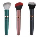 2-in-1 Discreet Vibrator & Face Massager – Hidden in Stylish Makeup Brush Design for Private and Dual-Purpose Use (GOLDEN BRUSH) - Image 2